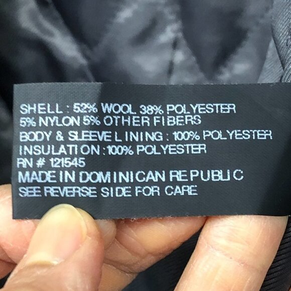 Michael Kors Men's Black Wool blend Insulated Jacket size M - Picture 7 of 15